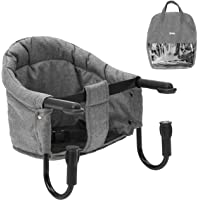 Los mejores  - Fillikid - Asiento de Mesa para bebé-Trona plegable portátil con enganches antideslizantes y bolsa de transporte -Apta…